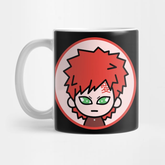 Gaara Naruto Chibi Anime Art by louisewearingtee